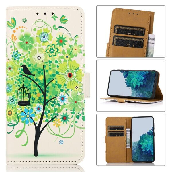 

Чехол Deexe Life Style Wallet для Nokia 1.4 - Green Tree
