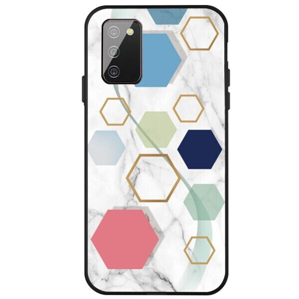 

Защитный чехол Deexe Marble Series для Samsung Galaxy A02s (A025) - Blue /Green / Red