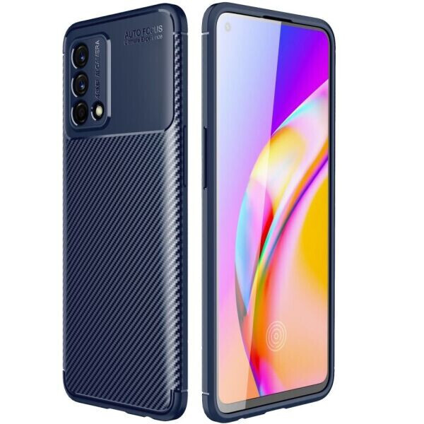 

Защитный чехол Deexe Fusion для OPPO A74 - Blue