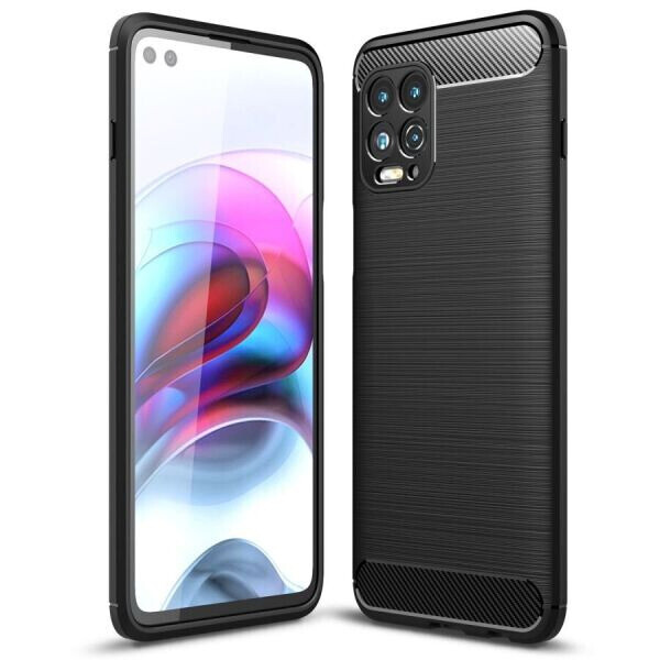 

Защитный чехол UniCase Carbon для Motorola Moto G100 - Black