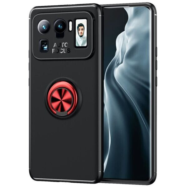 

Защитный чехол UniCase Magnetic Ring для Xiaomi Mi 11 Ultra - Black / Red