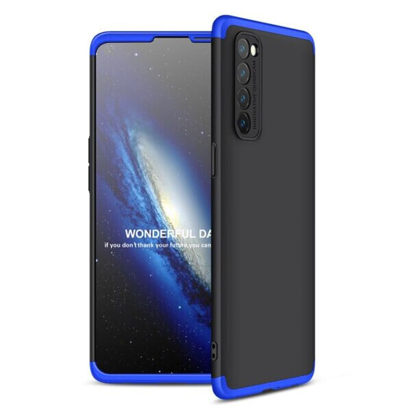 

Защитный чехол GKK Double Dip Case для OPPO Reno 4 Pro - Black / Blue