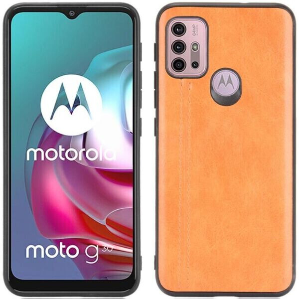 

Защитный чехол UniCase Leather Series для Motorola Moto G10 / G20 / G30 - Yellow