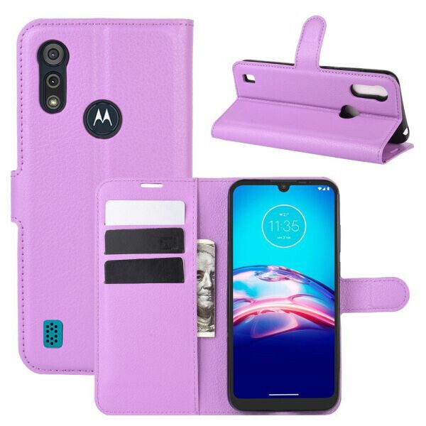 

Чехол-книжка Deexe Book Type для Motorola Moto E6S - Purple