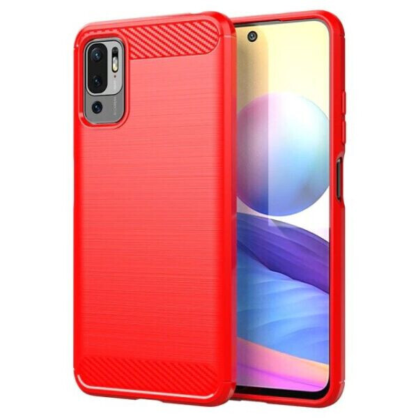 

Защитный чехол UniCase Carbon для Xiaomi Redmi Note 10 5G / Poco M3 Pro - Red