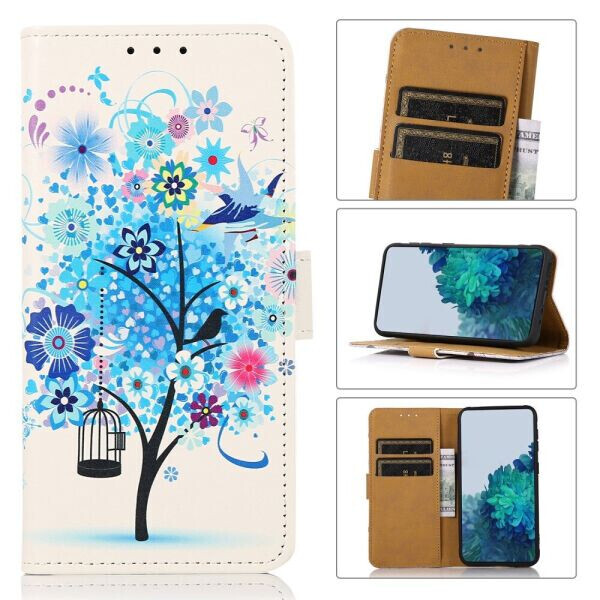 

Чехол Deexe Life Style Wallet для Nokia 1.4 - Blue Tree