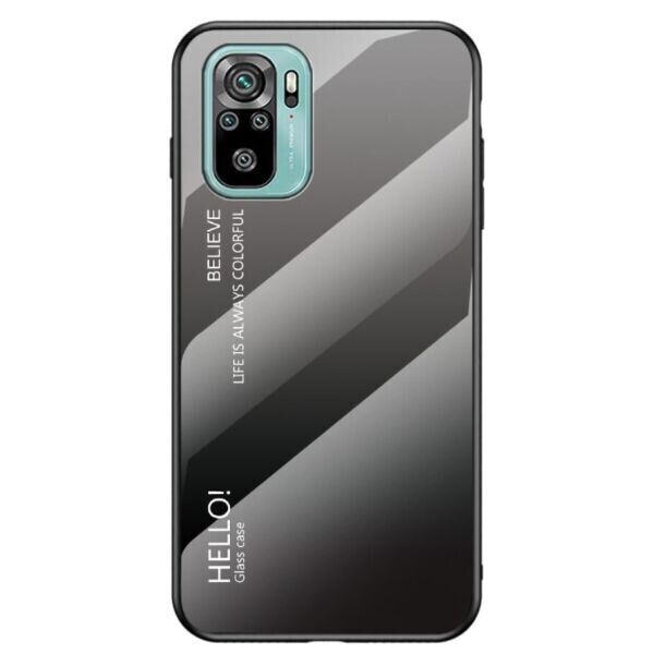 

Защитный чехол Deexe Gradient Color для Xiaomi Redmi Note 10 / Note 10s - Black / Grey