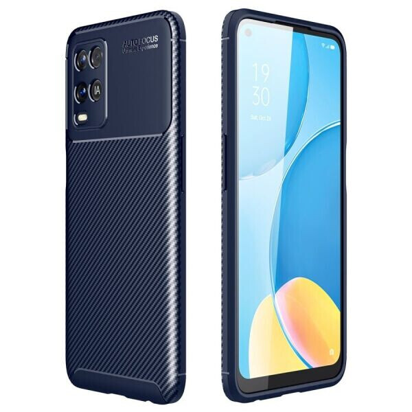 

Защитный чехол Deexe Fusion для OPPO A54 - Blue
