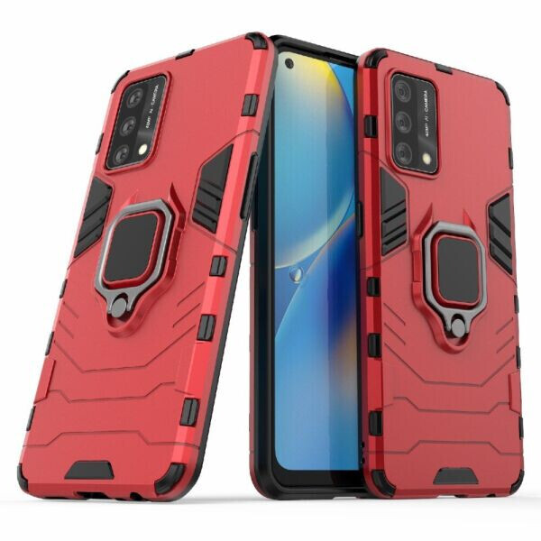 

Защитный чехол Deexe Hybrid Case для OPPO A74 - Red