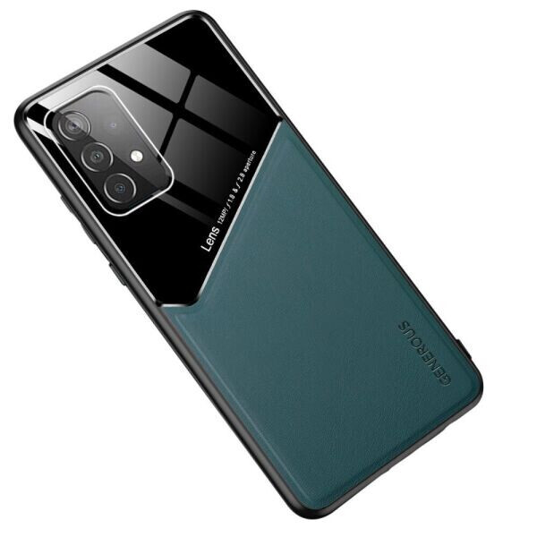 

Защитный чехол Deexe Magnetic Leather Cover для Samsung Galaxy A52 (A525) - Green