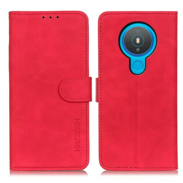 

Чехол-книжка KHAZNEH Retro Wallet для Nokia 1.4 - Red