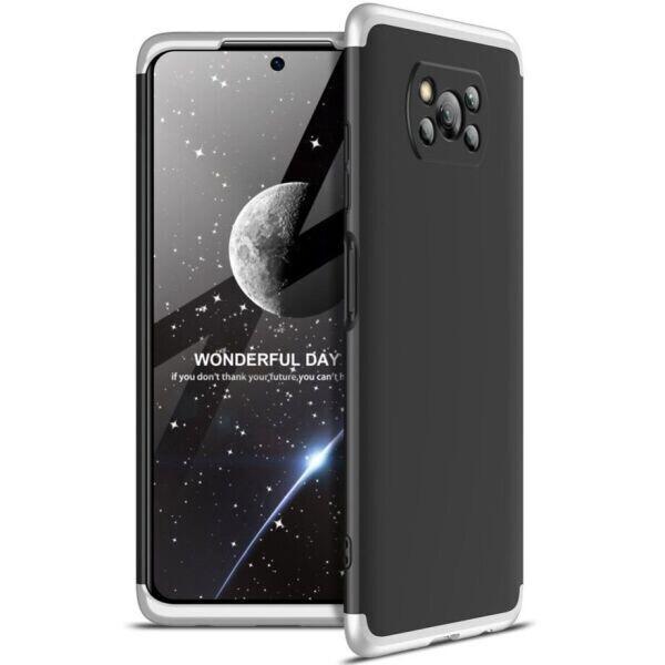 

Защитный чехол GKK Double Dip Case для Xiaomi Poco X3 / Poco X3 Pro - Black / Silver