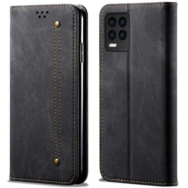 

Чехол-книжка UniCase Jeans Wallet для Realme 8 / 8 Pro - Black