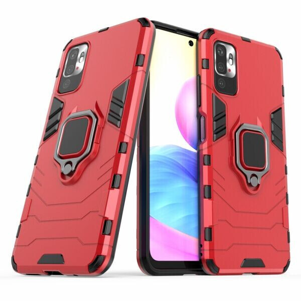 

Защитный чехол Deexe Hybrid Case для Xiaomi Redmi Note 10 5G / Poco M3 Pro - Red