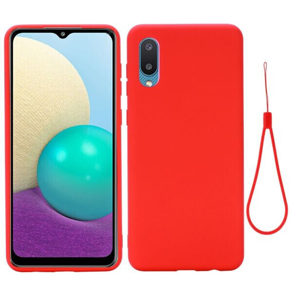 

Защитный чехол Deexe Silicone Case для Samsung Galaxy A02 (A022) - Red
