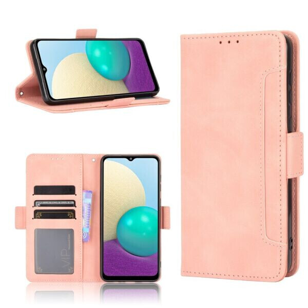 

Чехол Deexe Wallet Stand для Samsung Galaxy A02 (A022) - Pink