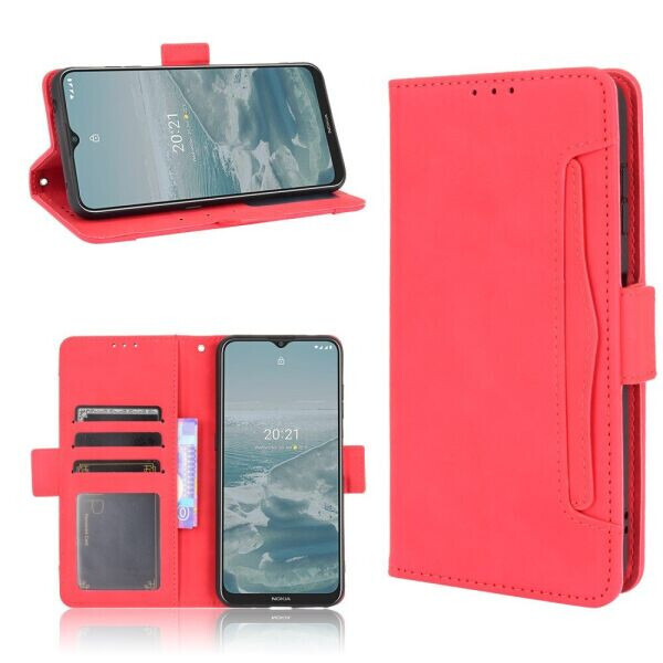 

Чехол Deexe Wallet Stand для Nokia G10 / G20 - Red