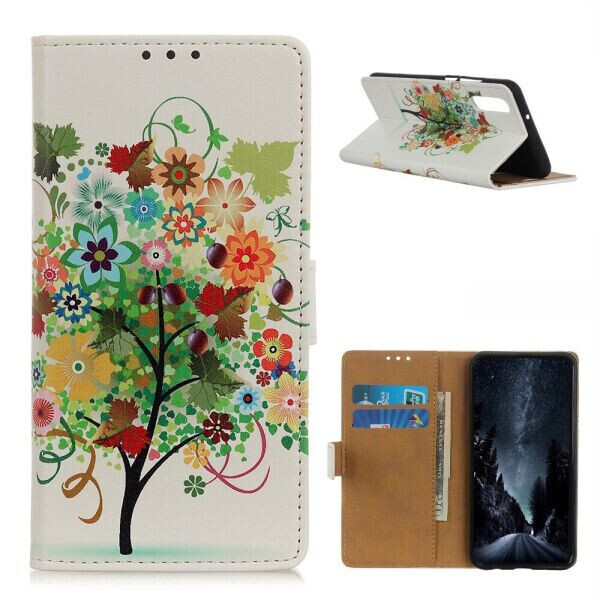 

Чехол Deexe Life Style Wallet для Samsung Galaxy A02 (A022) - Flowers Tree with Fruits