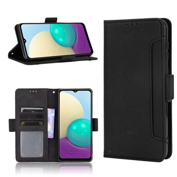 

Чехол Deexe Wallet Stand для Samsung Galaxy A02 (A022) - Black