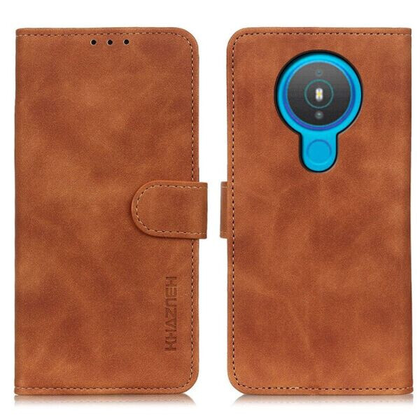 

Чехол-книжка KHAZNEH Retro Wallet для Nokia 1.4 - Brown