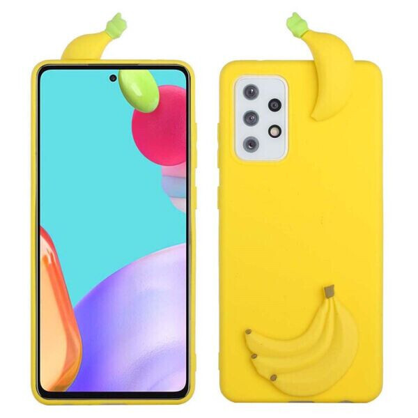 

Силиконовый (TPU) чехол UniCase 3D Cartoon Pattern для Samsung Galaxy A72 (А725) - Banana