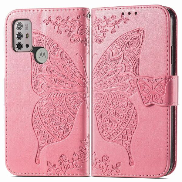 

Чехол UniCase Butterfly Pattern для Motorola Moto G10 - Pink