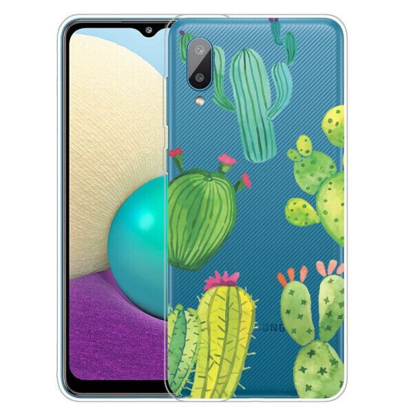 

Силиконовый (TPU) чехол Deexe Pretty Glossy для Samsung Galaxy A02 (A022) / M02 - Cactus