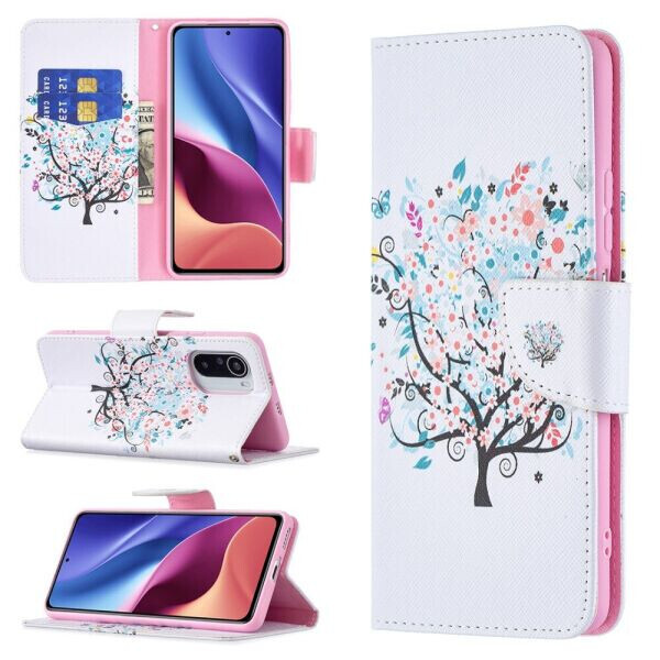 

Чехол-книжка Deexe Color Wallet для Xiaomi Poco F3 / Redmi K40 / Redmi K40 Pro / Mi 11i - Flowered Tree