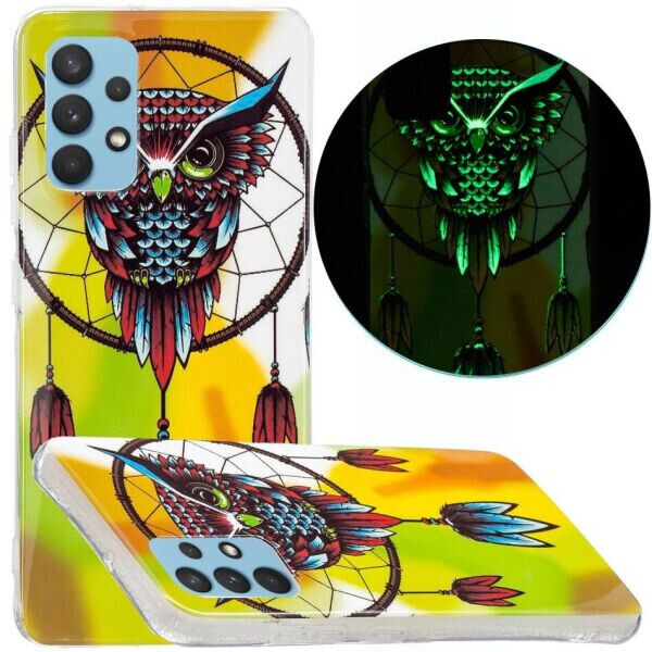 

Силиконовый (TPU) чехол Deexe LumiCase для Samsung Galaxy A32 (А325) - Owl