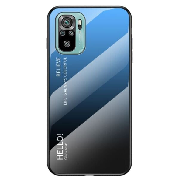 

Защитный чехол Deexe Gradient Color для Xiaomi Redmi Note 10 / Note 10s - Black / Blue