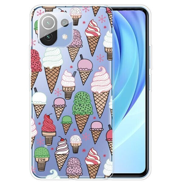 

Силиконовый (TPU) чехол Deexe Pretty Glossy для Xiaomi Mi 11 Lite - Little Ice Cream