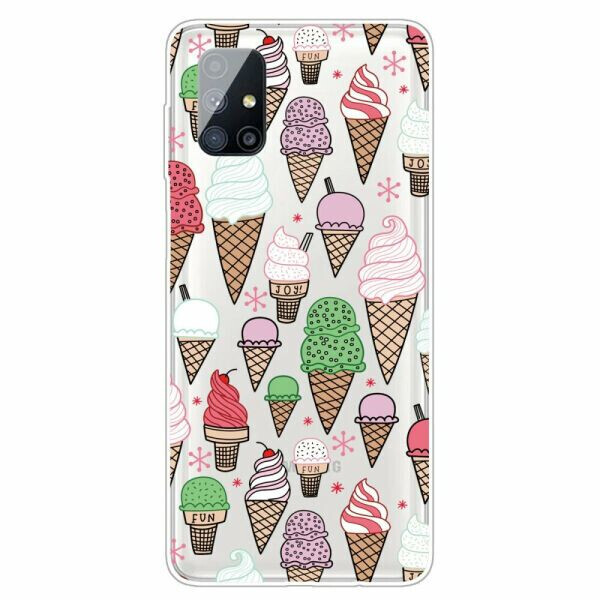 

Силиконовый (TPU) чехол Deexe Pretty Glossy для Samsung Galaxy M51 (M515) - Ice Cream