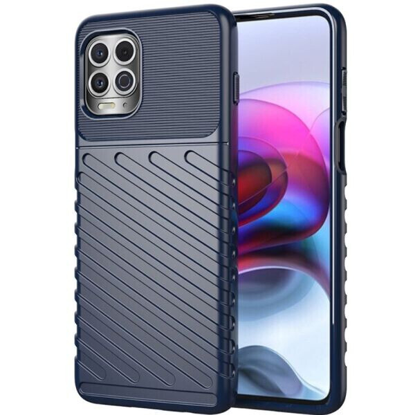 

Защитный чехол Deexe Thunder Series для Motorola Moto G100 - Blue