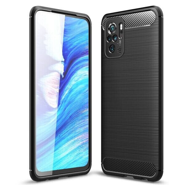 

Защитный чехол UniCase Carbon для Xiaomi Redmi Note 10 / Note 10s - Black