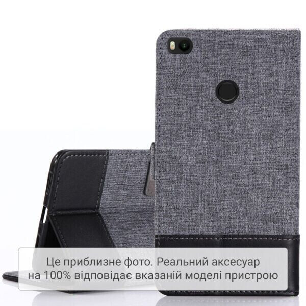 

Чохол-книжка MUXMA Canvas Diary для Xiaomi Mi Max 3 - Dark Gray