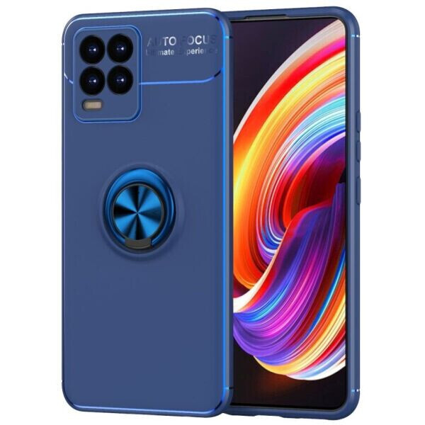 

Защитный чехол UniCase Magnetic Ring для Realme 8 / 8 Pro - Blue