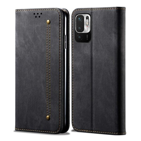 

Чехол-книжка UniCase Jeans Wallet для Xiaomi Redmi Note 10 5G / Poco M3 Pro - Black