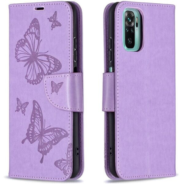 

Чехол UniCase Butterfly Pattern для Xiaomi Redmi Note 10 / Note 10s - Purple