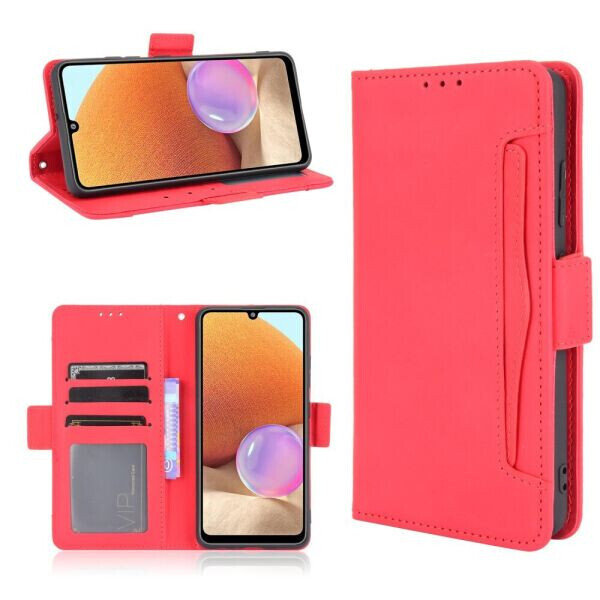 

Чехол Deexe Wallet Stand для Samsung Galaxy A32 (А325) - Red