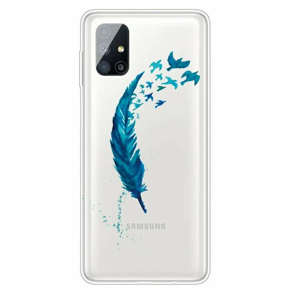 

Силиконовый (TPU) чехол Deexe Pretty Glossy для Samsung Galaxy M51 (M515) - Feather