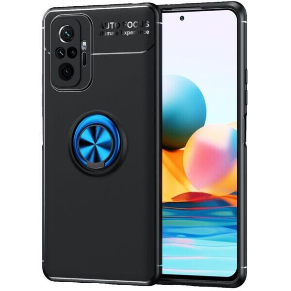 

Защитный чехол UniCase Magnetic Ring для Xiaomi Redmi Note 10 Pro - Black / Blue