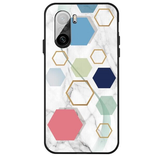 

Защитный чехол Deexe Marble Series для Xiaomi Poco F3 / Redmi K40 / Redmi K40 Pro / Mi 11i - Blue / Green / Red