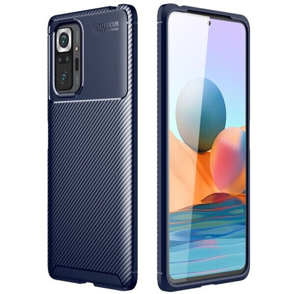 

Защитный чехол Deexe Fusion для Xiaomi Redmi Note 10 Pro - Blue