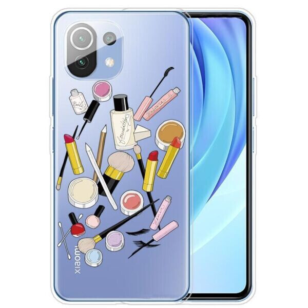 

Силиконовый (TPU) чехол Deexe Pretty Glossy для Xiaomi Mi 11 Lite - Makeups