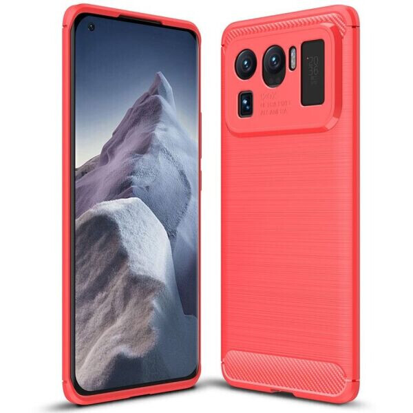 

Защитный чехол UniCase Carbon для Xiaomi Mi 11 Ultra - Red