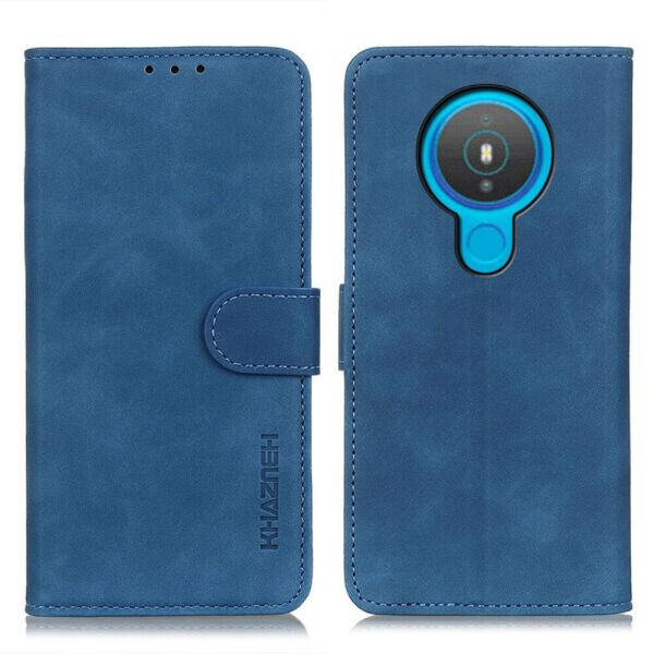

Чехол-книжка KHAZNEH Retro Wallet для Nokia 1.4 - Blue