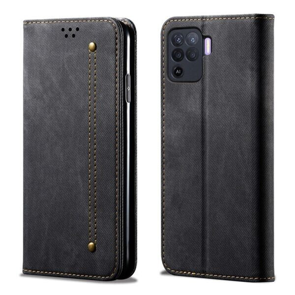 

Чехол-книжка UniCase Jeans Wallet для OPPO Reno 5 Lite - Black