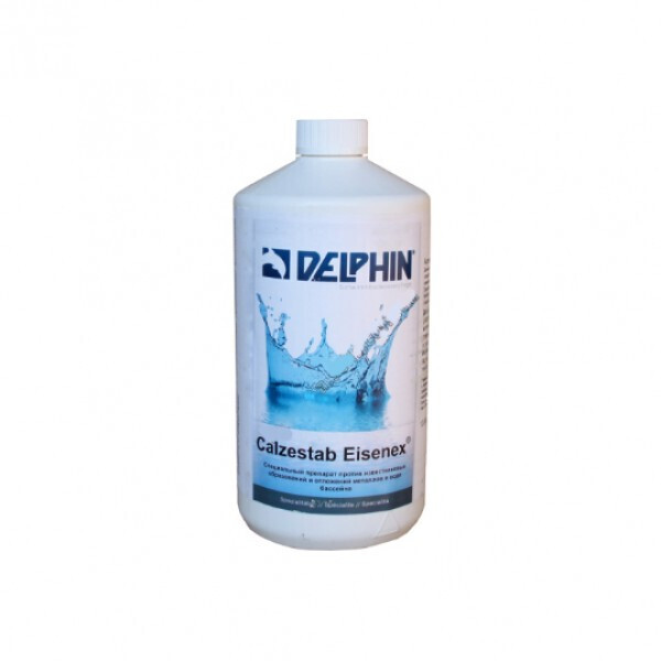 

Средство очистки воды от мутности Delphin Calzestab Eisenexol 1л (жидкий).