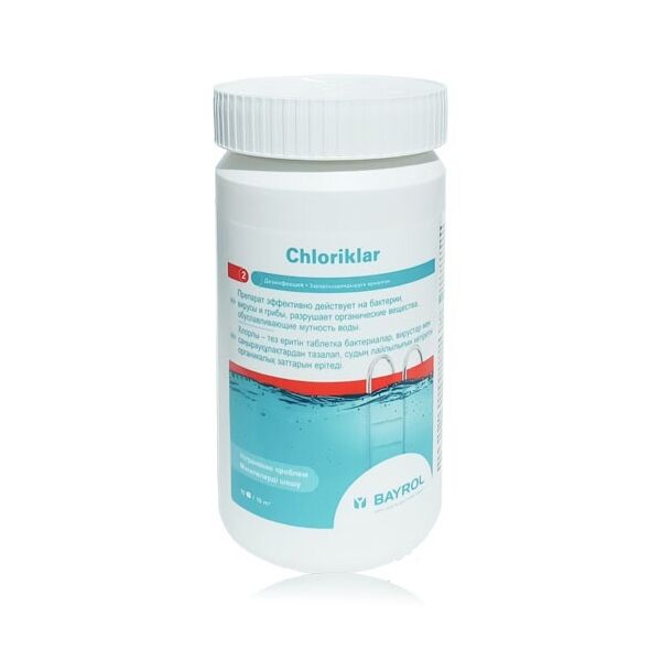 

Быстрый хлор Chloriklar Bayrol 1 кг. Шоковый хлор для бассейна, Германия