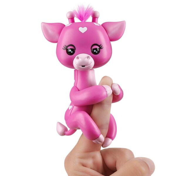 Інтерактивна ручна жирафа WowWee Fingerlings Baby Giraffe - Meadow (Pink) Медоу (3555) (B07H3GMZQK)